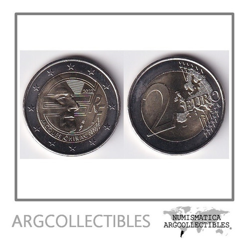 Francia Moneda 2 Euros 2022 Chirac Bimetalica Unc