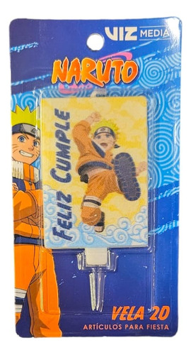 Vela Para Cumpleaños Temática Naruto