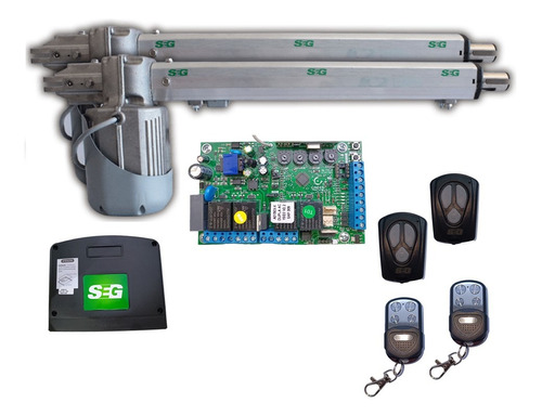 Kit Automatizacion Duo Combat 1/4 Hp Seg Porton Abatible Msi