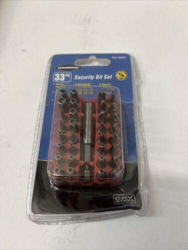 Warrior 33 Pc Security Bit Set 1/4 Shank Ccm