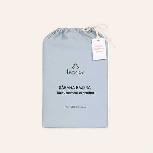 Sábana Bajera | 100% Bambú Orgánico | 2 Plazas | Celeste | Hypnos