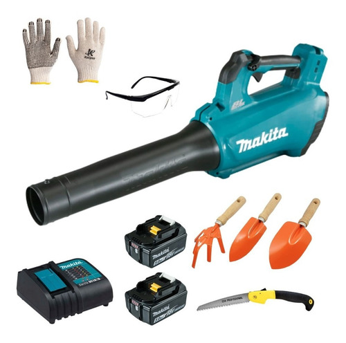 Soprador De Folhas Makita Dub184 C/ Kit Jardinagem + 2 Bat 5