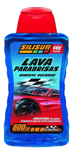 Lavaparabrisas Concentrado 600 Cc Rinde 15 Litros Silisur