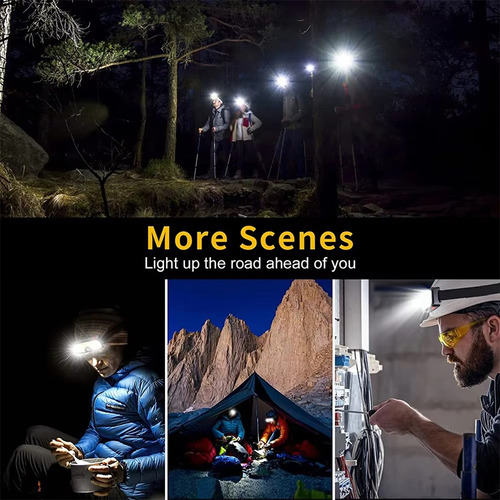 Faro Led Cob, 5 Modos, Luz, Carga Usb