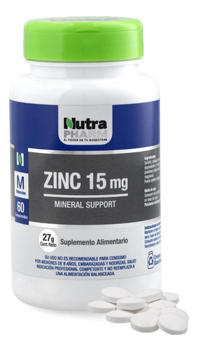 Zinc 15 Mg. Sabor N/a
