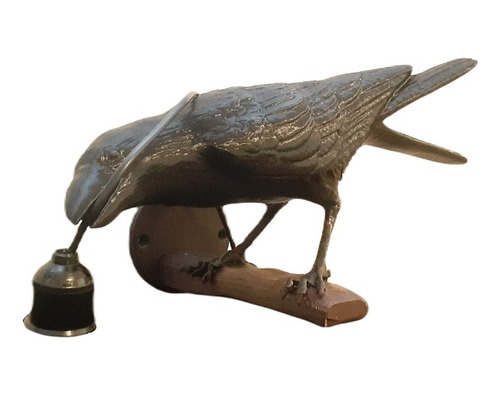 Lampara Cuervo Raven Lamp 15 Cm De Altura Pared