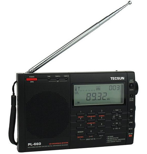 Rádio Tecsun Pl-660 Pll Ssb Am Fm Sw Lw Vhf Air Band