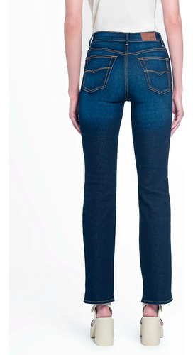 Jeans Oggi Mujer Atraction Straight Azul Oscuro