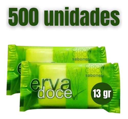 Mini sabonete Grion erva doce 500 de 13g