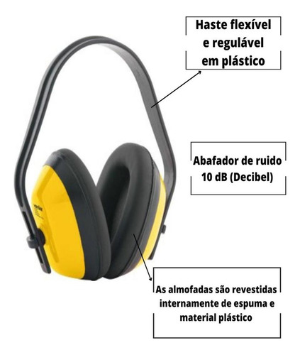 Protetor Arv 100 Auditivo Concha 10 Db