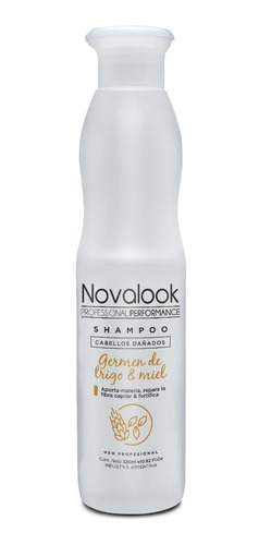 Shampoo Novalook Germen De Trigo Y Miel 320ml Cabellos Dañad