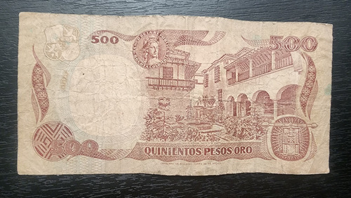 Billete Antiguo 500 Pesos