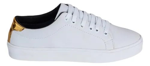 comprar Tenis Feminino Star Casual Sapatenis Branco Leve Confortável