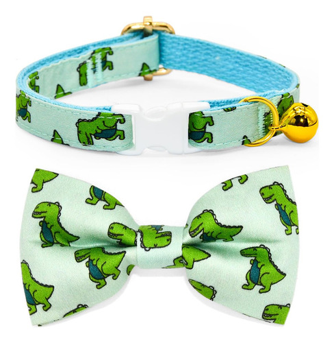 Pajarita Con Cuello Separable Para Gato De Dinosaurio Con Ca