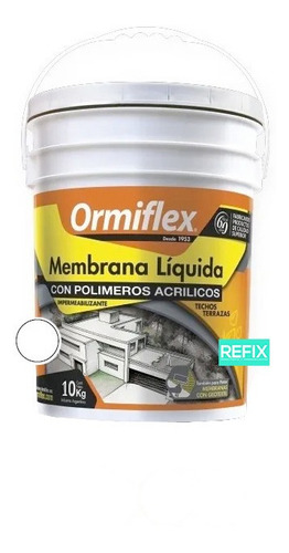 Ormiflex Membrana Líquida Acrílica X 10kg