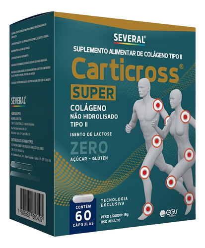 Carticross Super Colágeno Tipo 2 60 Cápsulas - Several
