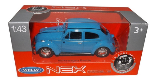 Volkswagen Sedan (beetle) 1:43 Welly Nex Models Azul