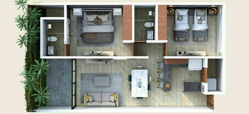 Imagen 6 de 8 de Departamento Nuevo En Zona Santa Gertrudis Copó