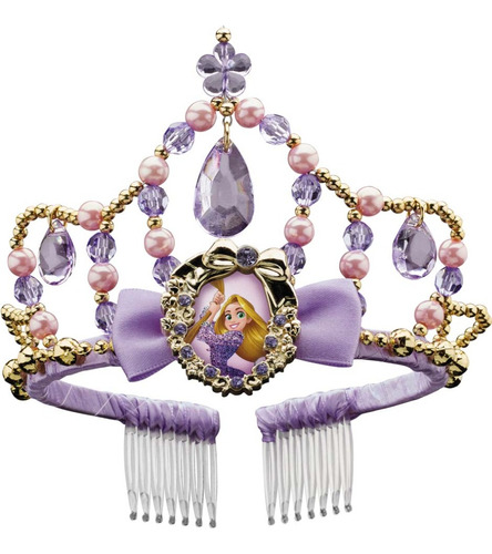 Disney Diadema Princesa Rapunzel Para Niñas Tiara De Juguete Color Violeta