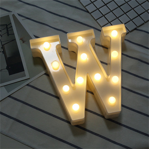 Lámpara Led Up Sign, 26 Luces Con Letras Y Números Del Alfab