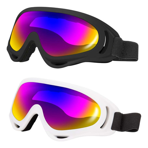 Ljdj Paquete De 2 Gafas De Esqui, Gafas De Snowboard Para Ni