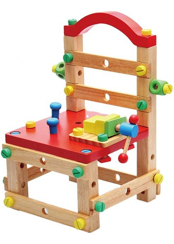 Herramientas Juguete Para Niño Montessori Armar Una Sillita 