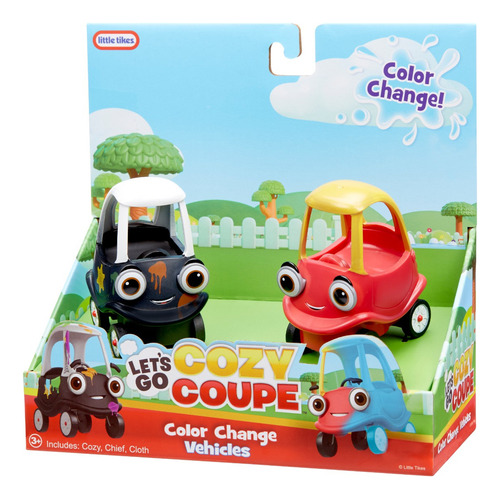 Little Tikes Let´s Go Cozy Coupe Vehículos Cambio De Color Color Rojo