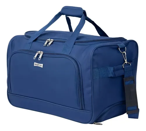Bolsa Sacola Viagem Com Rodinhas Carrinho Média Sestini Cor Marinho - 040850-72