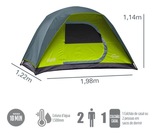 Acampamento Amazonia Coleman para 2 pessoas