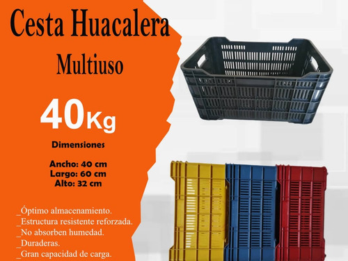 Cestas Plasticas Huacaleras 40kg