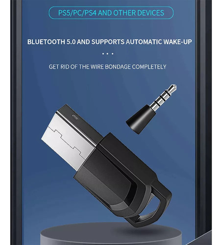 Adaptador De Audio Para Ps5/ps4/pc Compatible Con Bluetooth