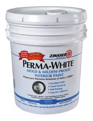 Perma White Interior Antihongo Satinada X 20l+ Pincel 15