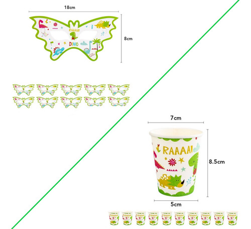 Kit De Decoración Para Cumpleaños 135 Pcs De Dinosaurios