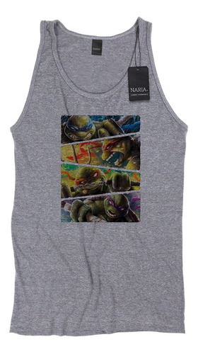 Musculosa Hombre Tortugas Ninja Imagen Art Logo - Pstn1