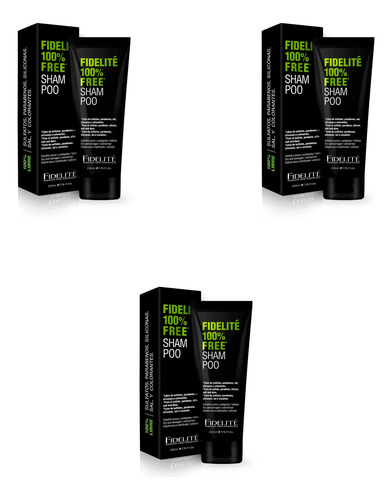 Kit X3 Shampoo Free Sin Sulfatos Parabenos Sales X 230ml
