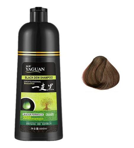 Champú Para Teñir El Cabello 3 En 1 De 500 Ml, Color Marrón