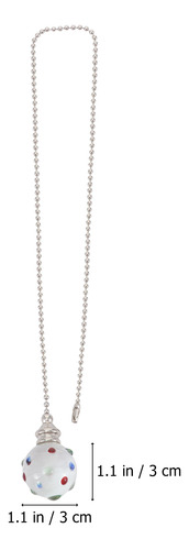 Cadena Colgante Crystal Charm Para Ventilador De Techo, 50 C