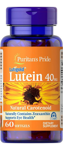 Luteína 40 Mg + Zeaxantina X 60