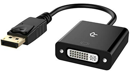 Adaptador Displayport A Dvi, Macho A Hembra (negro)