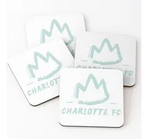 Comprar Set Posavasos Corona De Menta De Charlotte Fc Calidad Premiu