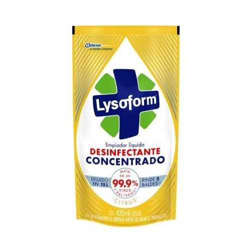 Limpiador Lysoform Cítrico Dp 420ml