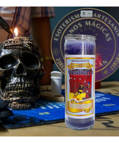 Veladora Destierro Ritualizada Para Alejar, Retiro, Exilio