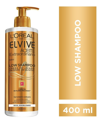 Crema Limpieza Óleo Extraordinario Elvive Loreal Paris 400ml