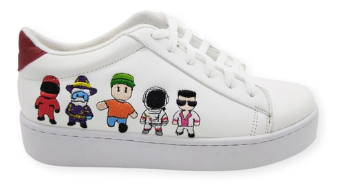 Tenis De Stumble Guys Muñecos Bordados Unisex  La Familia