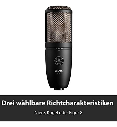 Akg Pro Audio P420, Micrófono Condensador Dual Negro