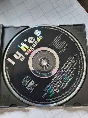 Los Lunes - El Segundo. Cd - Una Cancion De Despedida