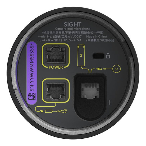 Câmera De Videoconferência Logitech Sight 60fps Graphite