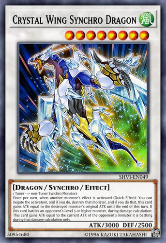 Crystal Wing Synchro Dragon - Ultra Rare     Dupo