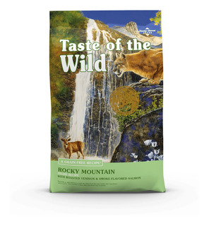 Alimento Taste of the Wild Rocky Mountain Feline para gato sabor venado asado y salmón ahumado en bolsa de 6.3kg