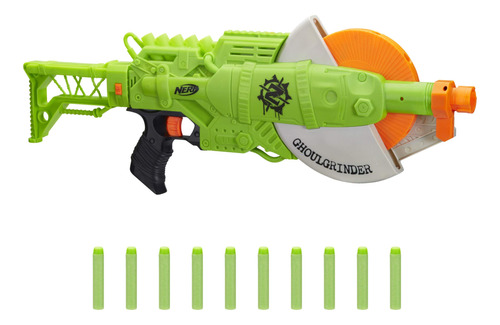 Nerf Zombie Strike Ghoulgrinder Blaster - Rueda Giratoria De